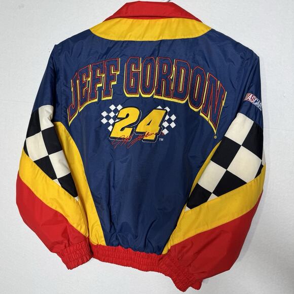 Jeff Gordon #24 NASCAR Jacket YOUTH 8/10 Competitors View Nylon Racing Vintage - Picture 5 of 10
